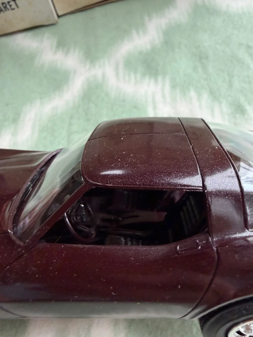 Vintage 1982 Corvette Original GM Promotional Model - Dark Claret NEW in box